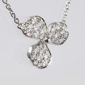 Tiffany & Co. Platinum and Diamond Paper Flowers Pendant Necklace